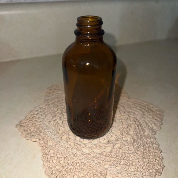 Amber Glass Apothecary Bottle - Decorative Home Accent - Picture 2 of 5